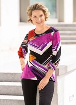 Ausdrucksvolles Shirt mit gesmokten Abschl&uuml;ssen 