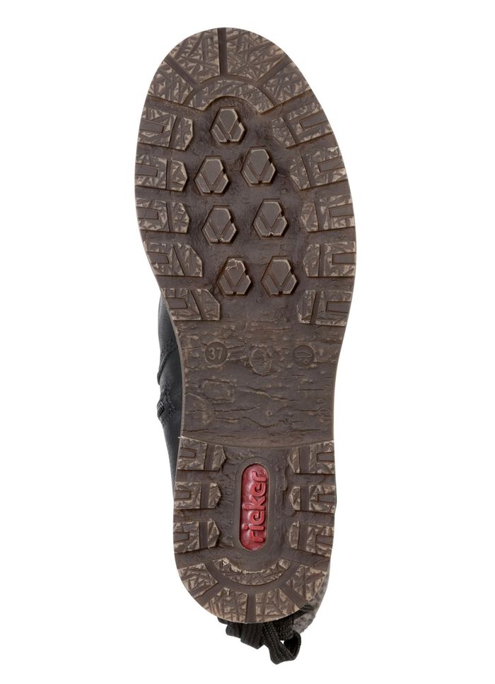 Rieker Stiefel in Knitteroptik SCHWARZ-GRAU