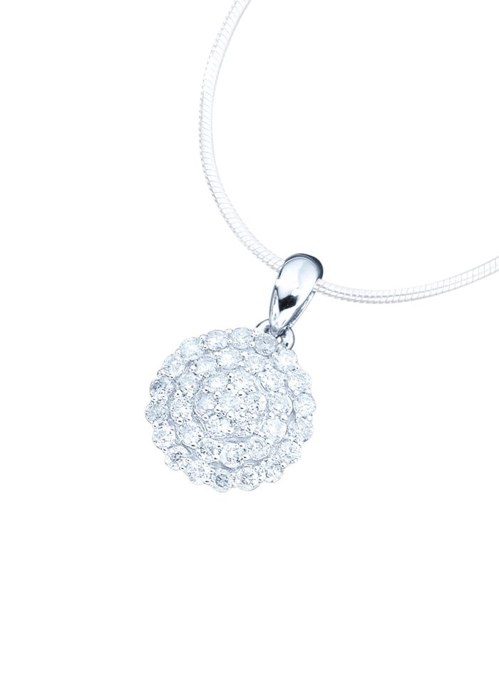 Hochwertig ausgefasster Anh&auml;nger mit Brillanten 