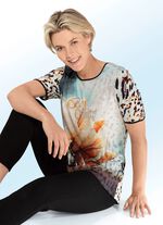 Effektvolles Shirt mit Raubtierfell-Dessin 