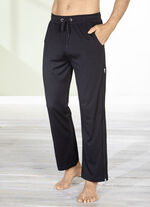 Schlaf- und Freizeithose mit Reißverschluss SCHWARZ