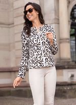 Blusenjacke mit Stehkragen 